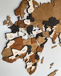 3D Wooden World Map for Home and Office | MOCHA